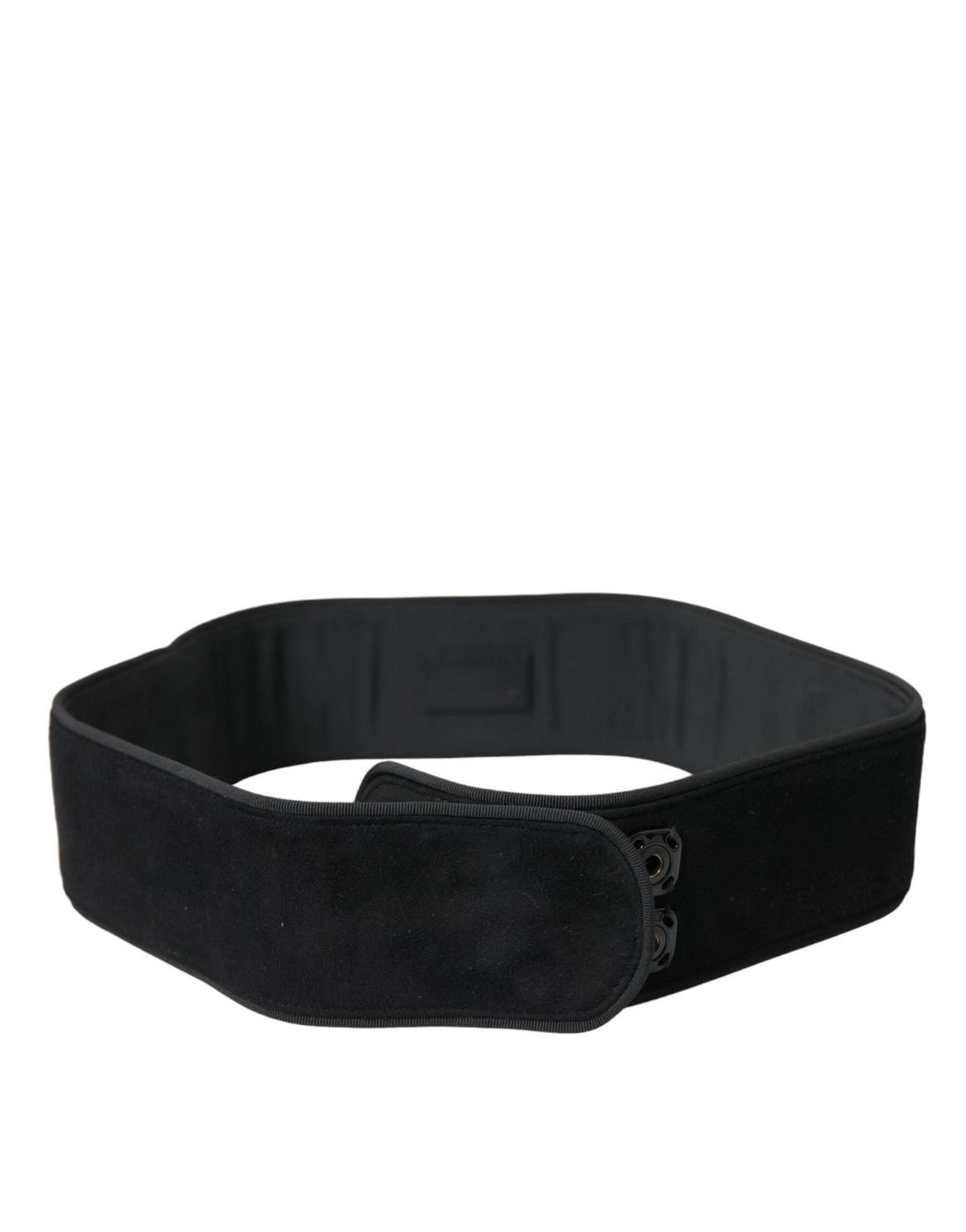 Ceinture élégante en daim Dolce &amp; Gabbana en noir intemporel