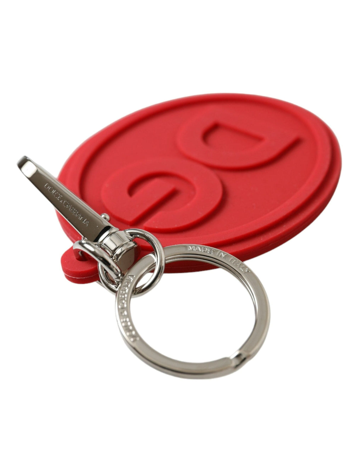 Dolce & Gabbana Elegant Red Trifold Key Holder Case