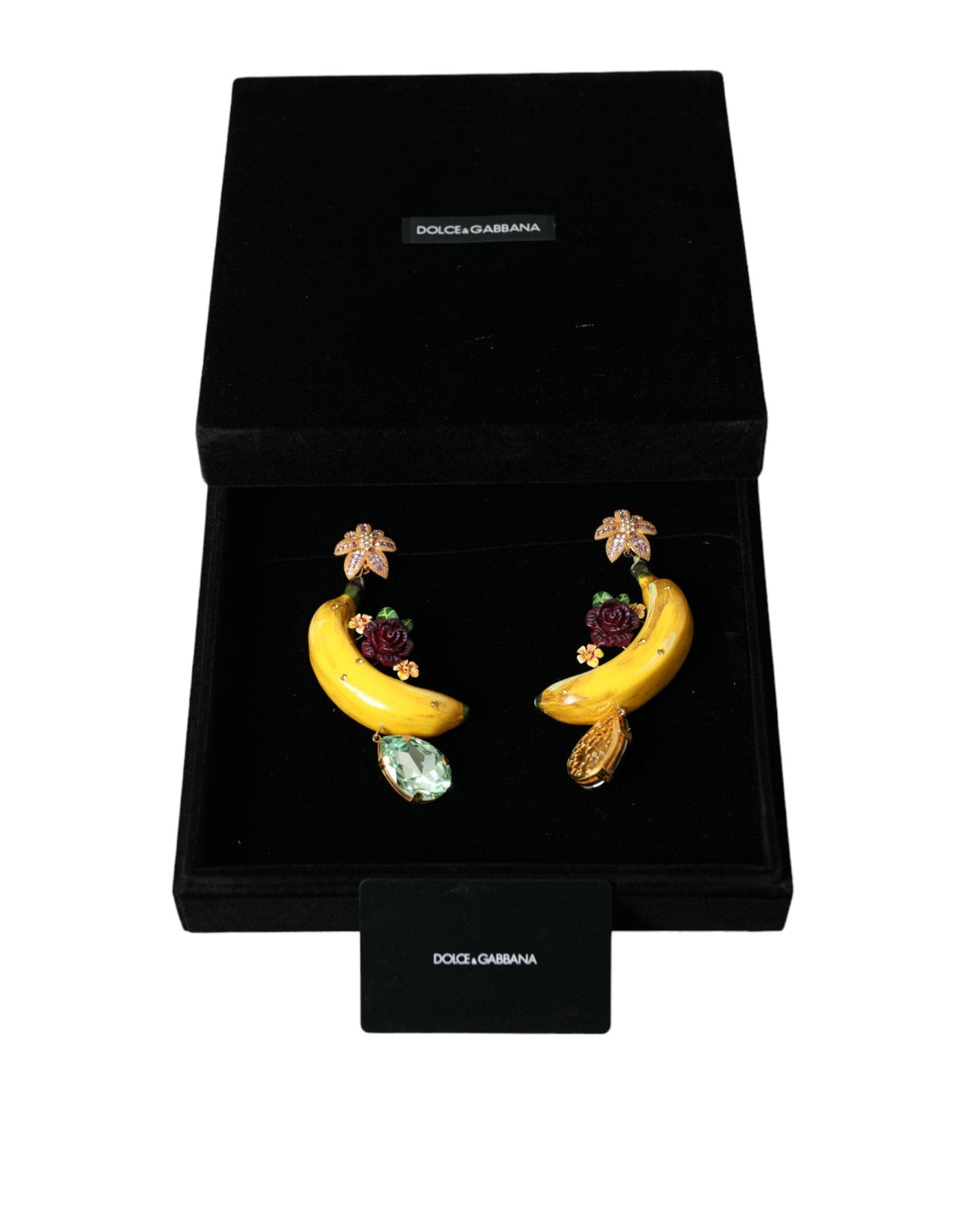 Boucles d'oreilles pendantes à clip Dolce &amp; Gabbana Chic en forme de banane