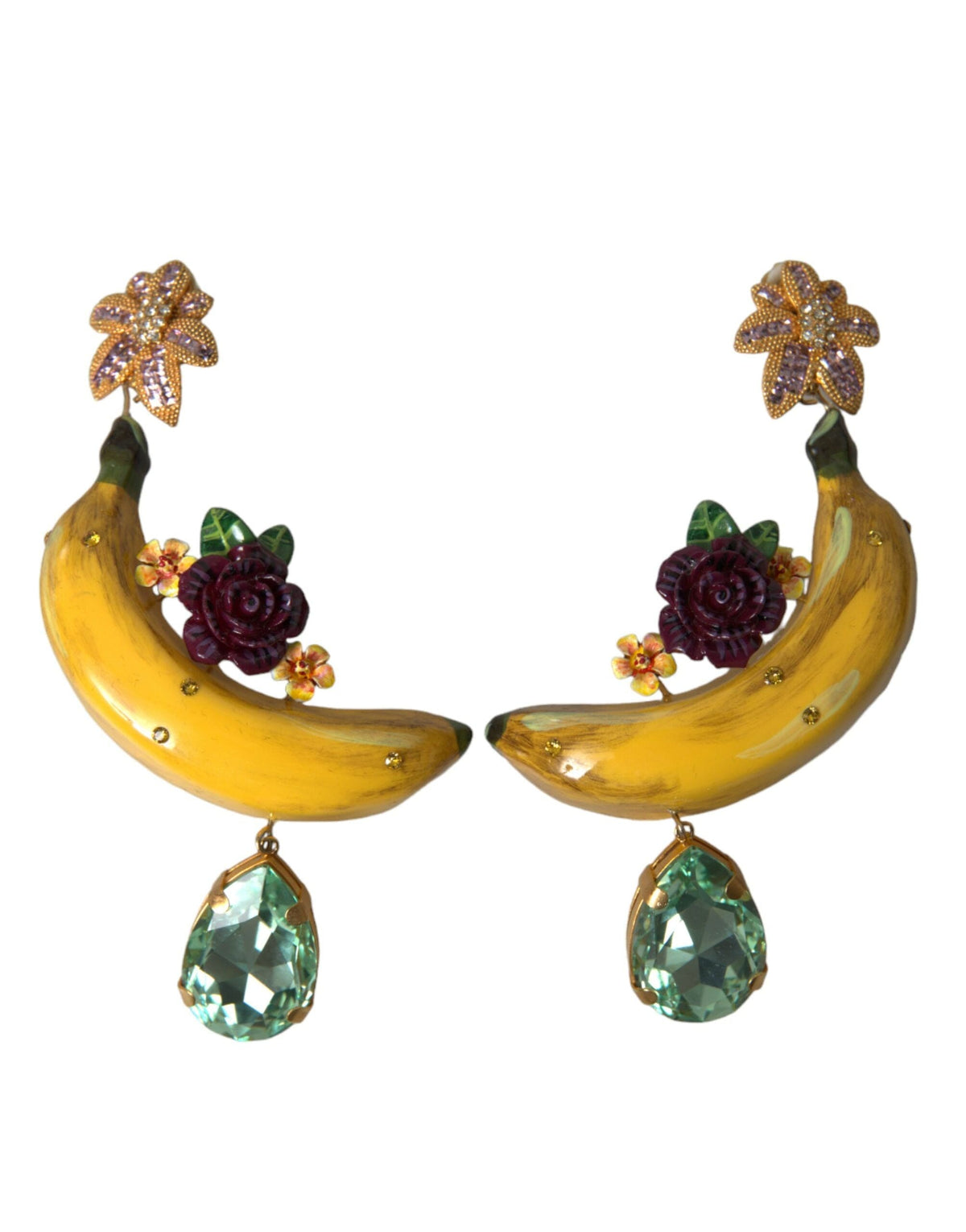 Boucles d'oreilles pendantes à clip Dolce &amp; Gabbana Chic en forme de banane