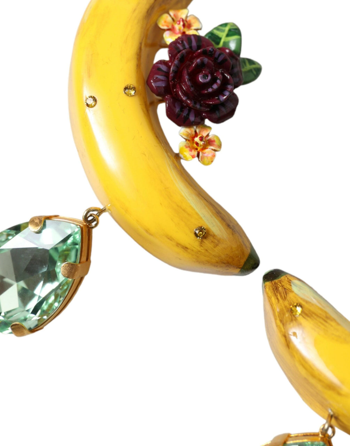 Boucles d'oreilles pendantes à clip Dolce &amp; Gabbana Chic en forme de banane