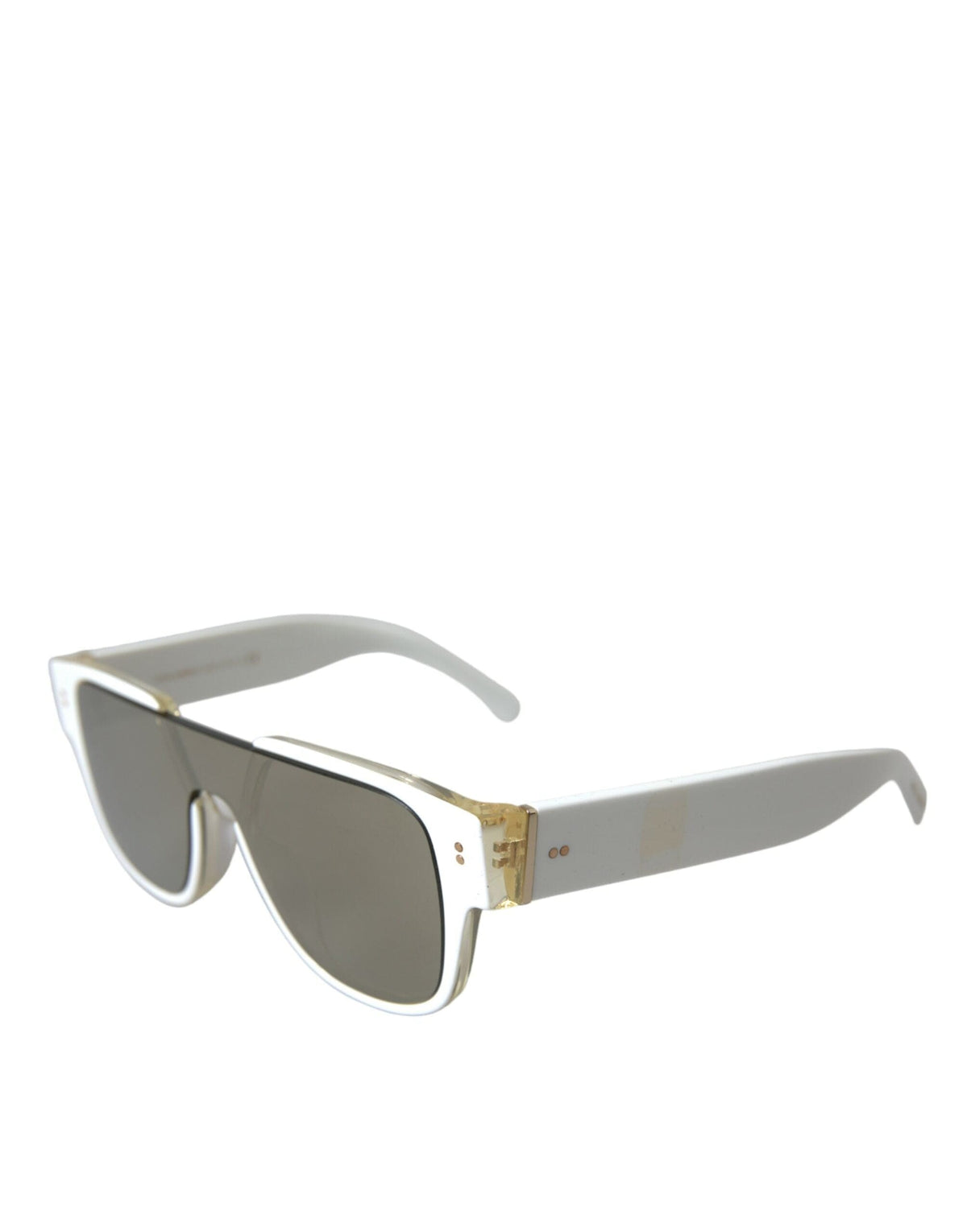 Lunettes de soleil design Dolce &amp; Gabbana Chic en acétate blanc