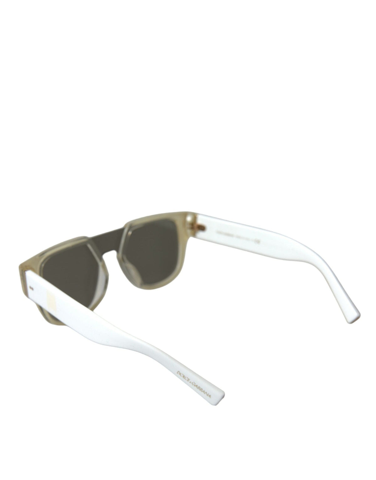 Lunettes de soleil design Dolce &amp; Gabbana Chic en acétate blanc