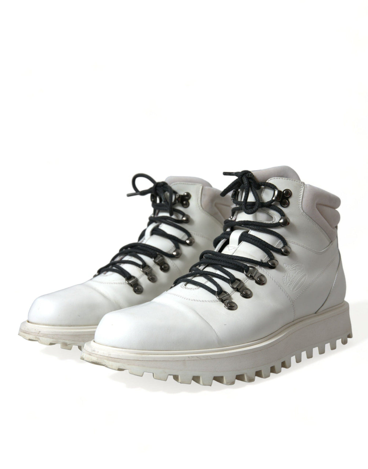 Bottines italiennes blanches immaculées Dolce &amp; Gabbana