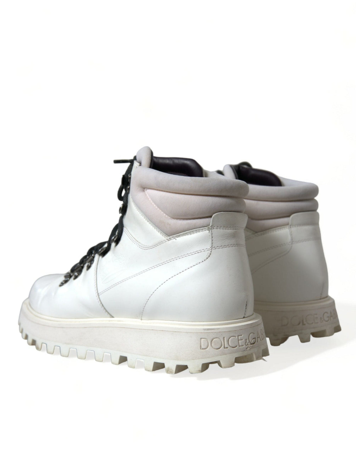 Bottines italiennes blanches immaculées Dolce &amp; Gabbana