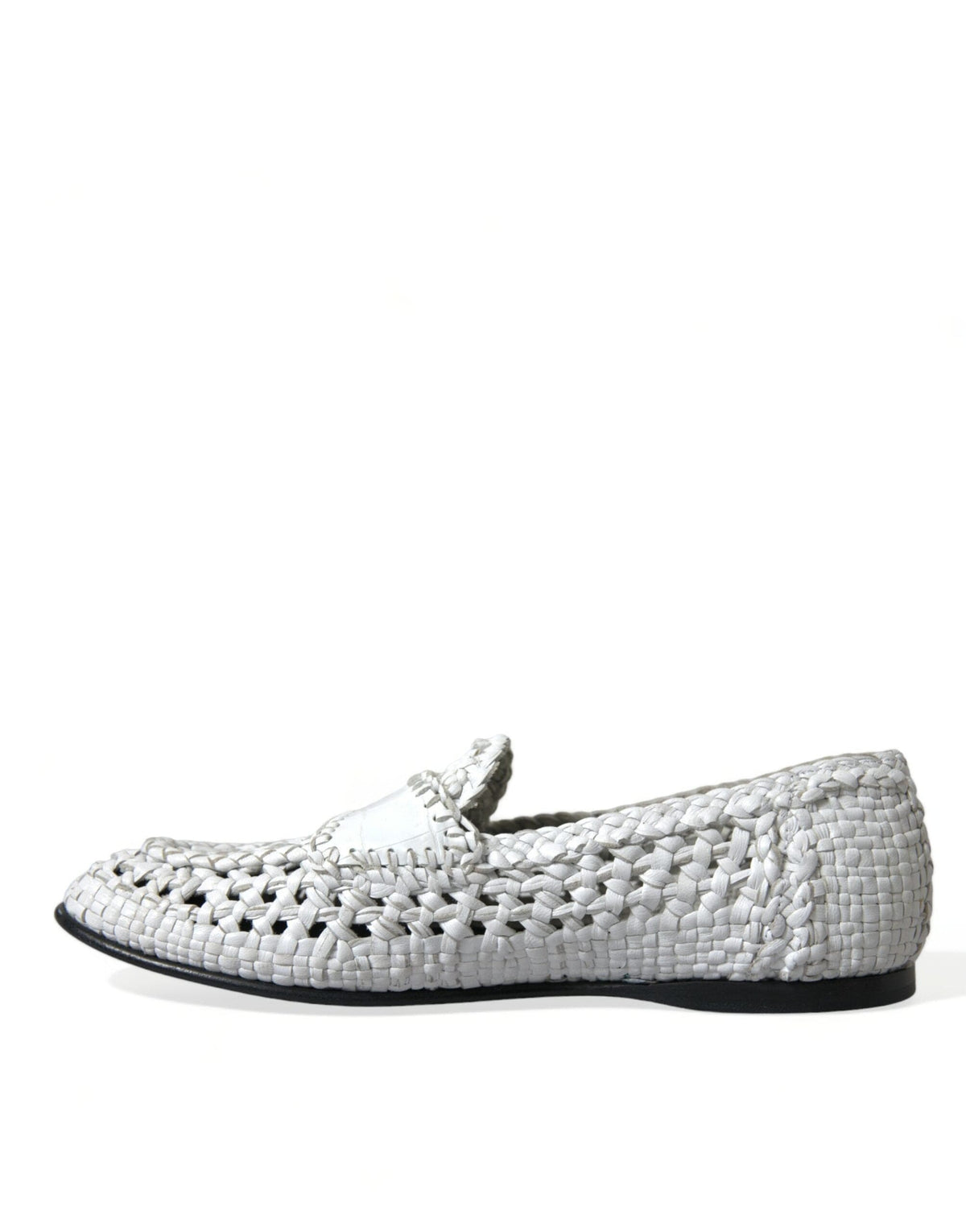 Dolce & Gabbana Elegant White Loafer Slip-Ons