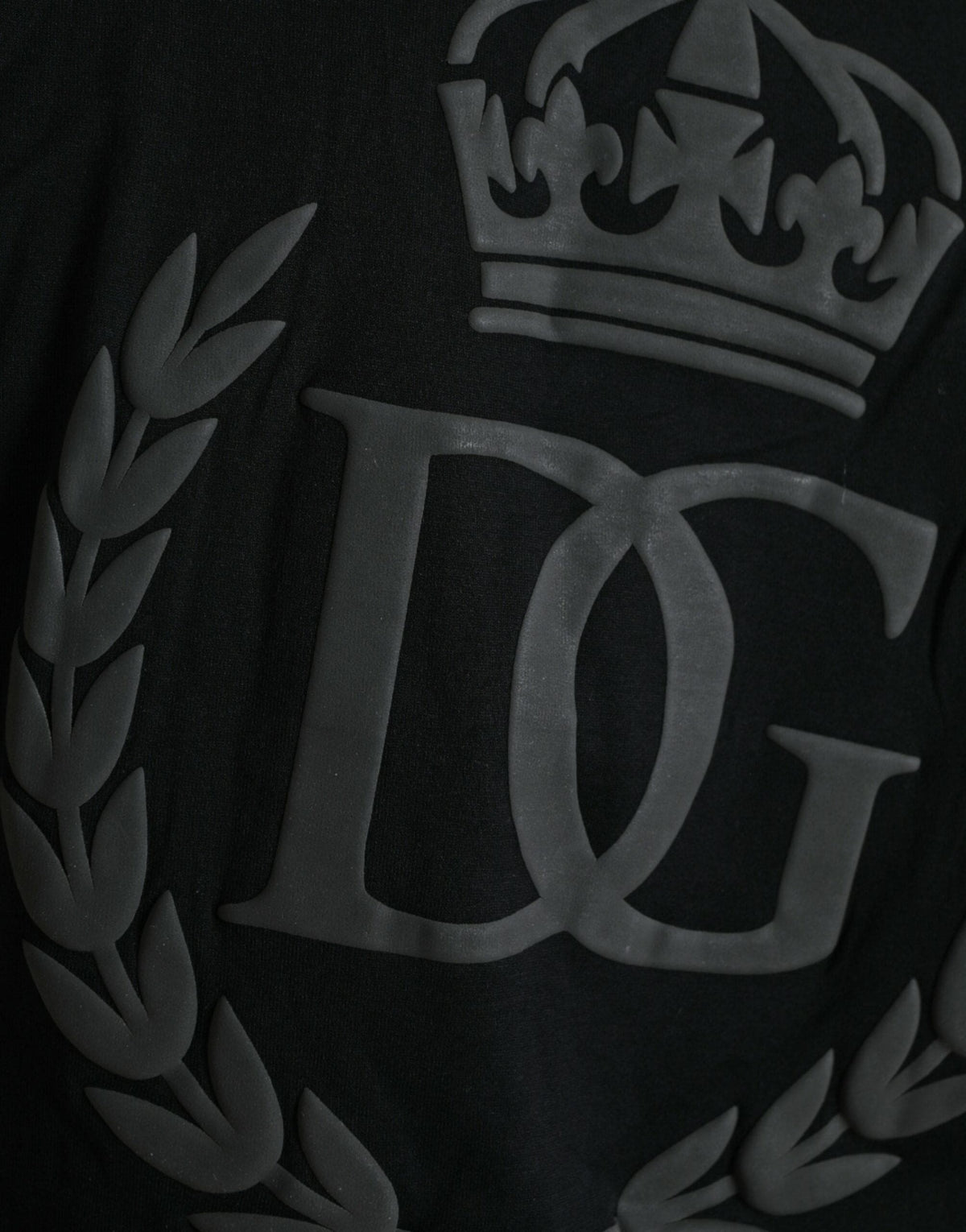 Camiseta de algodón con el logotipo en relieve elegante de Dolce &amp; Gabbana