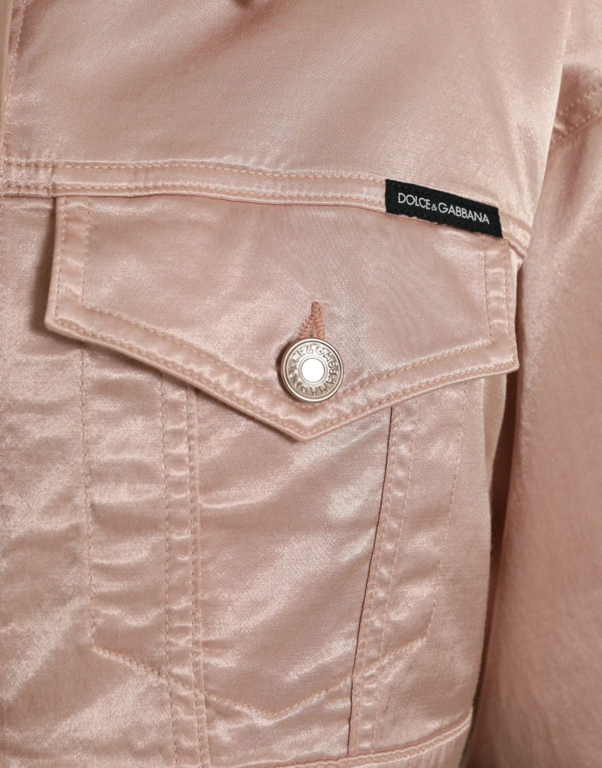 Veste en jean courte rose élégante de Dolce &amp; Gabbana