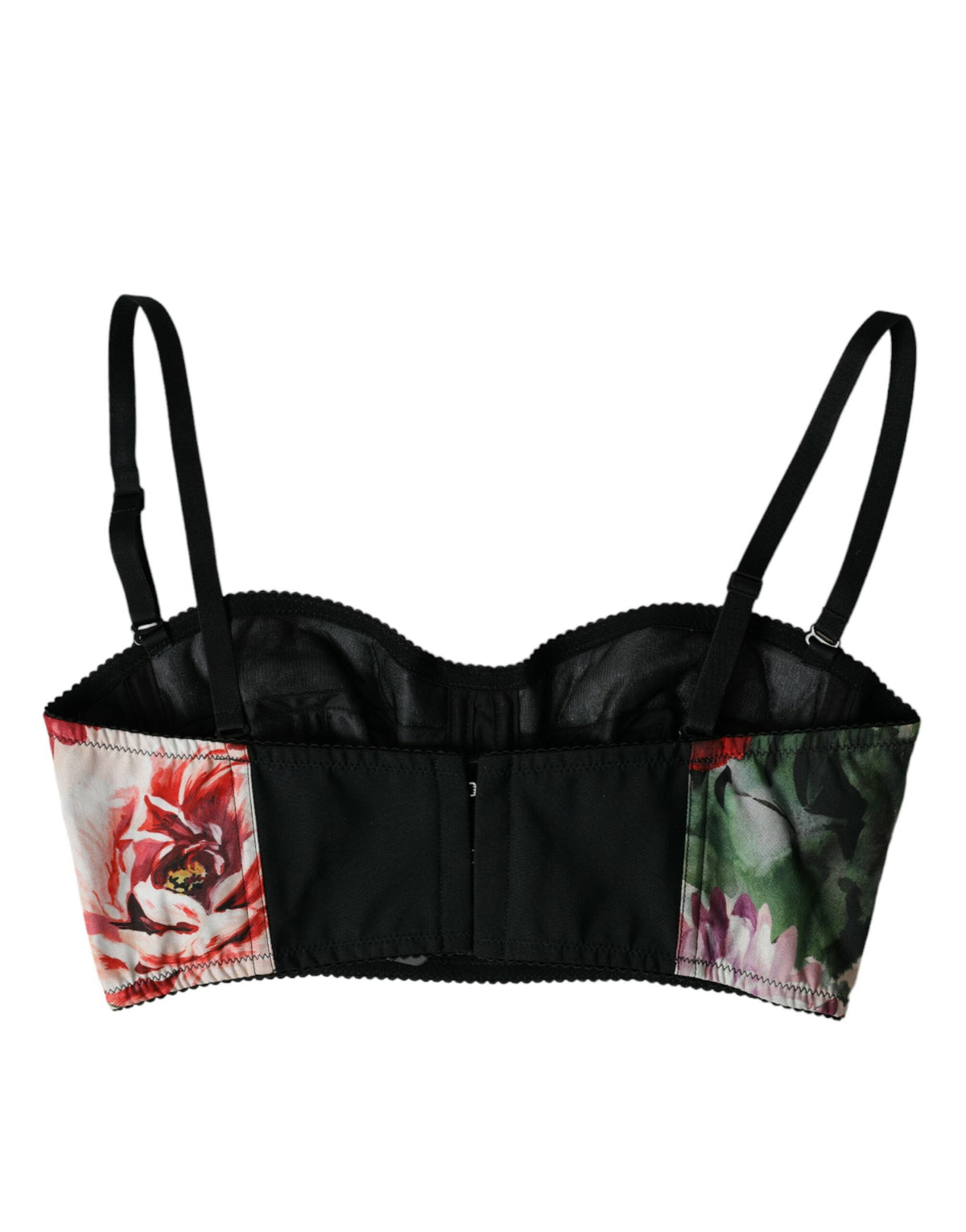 Haut court bustier fleuri multicolore Dolce &amp; Gabbana