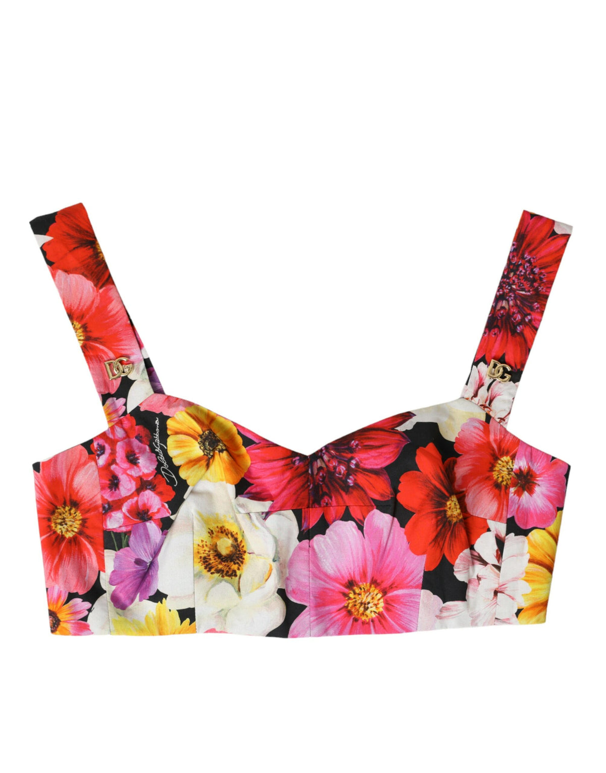 Dolce &amp; Gabbana - Haut court bustier fleuri exquis