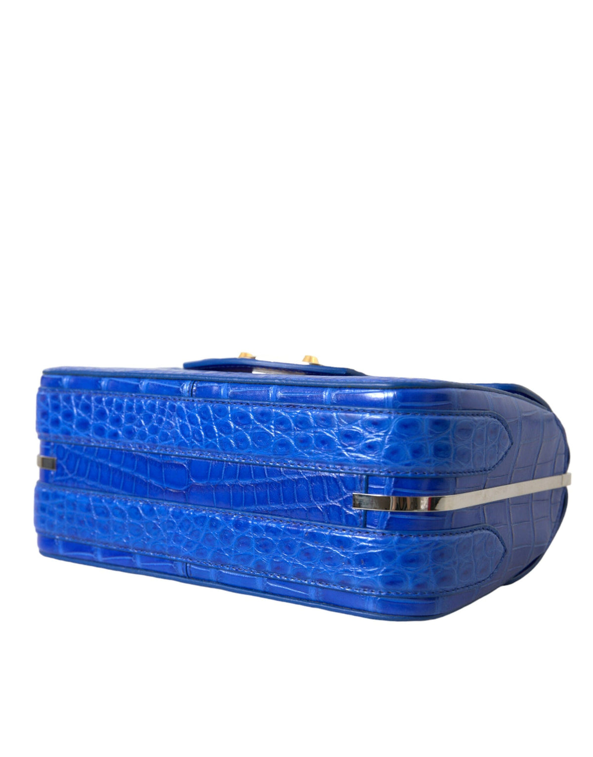 Mini sac à bandoulière en peau d'alligator Balenciaga - Bleu élégant