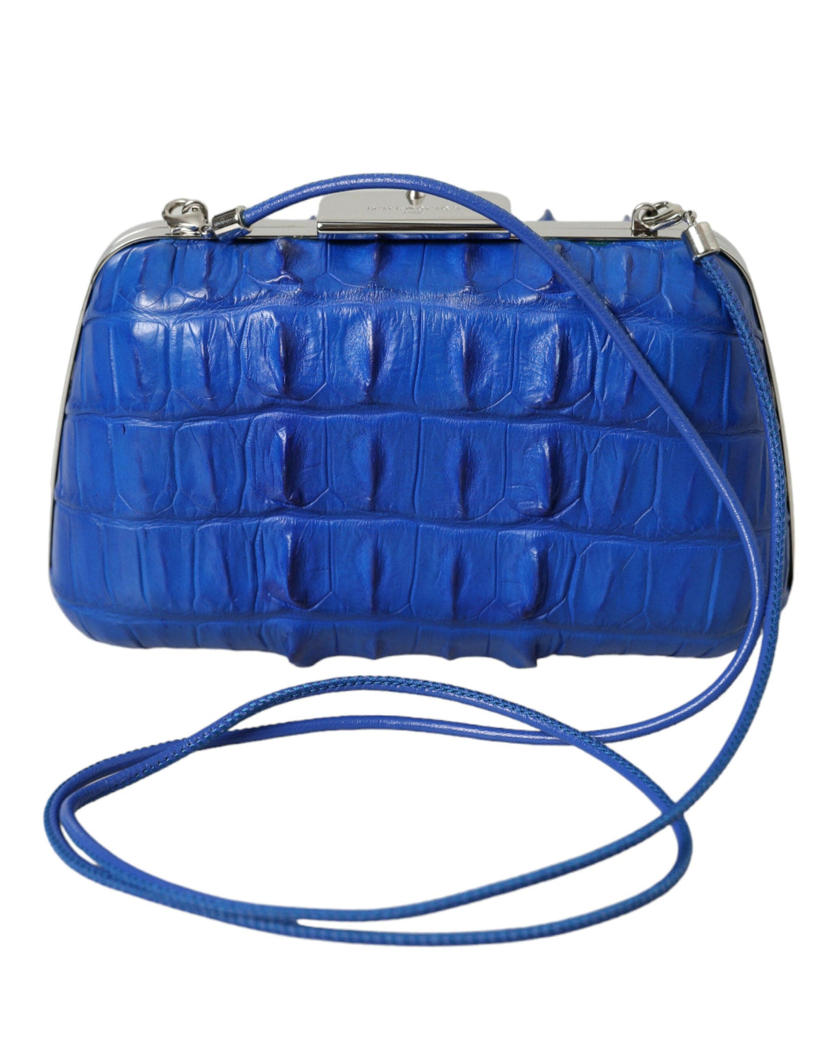 Bolso de mano Balenciaga de piel de cocodrilo en azul eléctrico