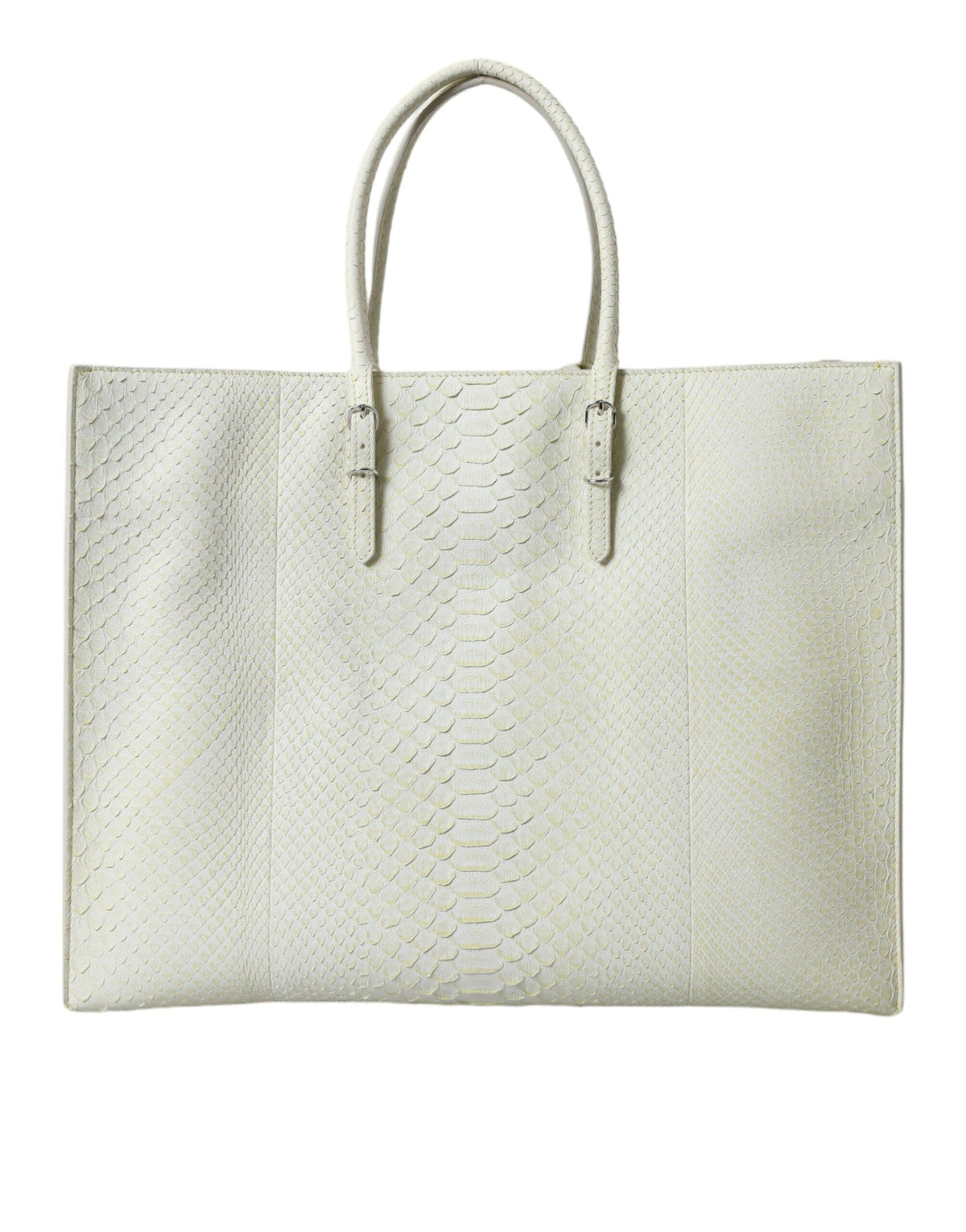 Sac fourre-tout chic en cuir python Balenciaga en blanc et jaune