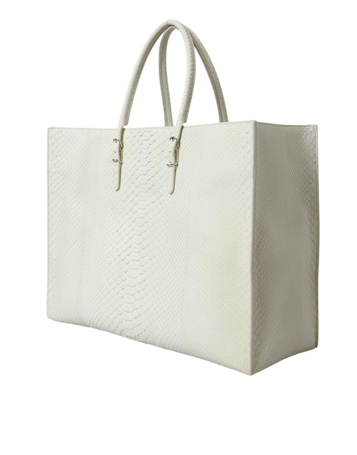 Sac fourre-tout chic en cuir python Balenciaga en blanc et jaune