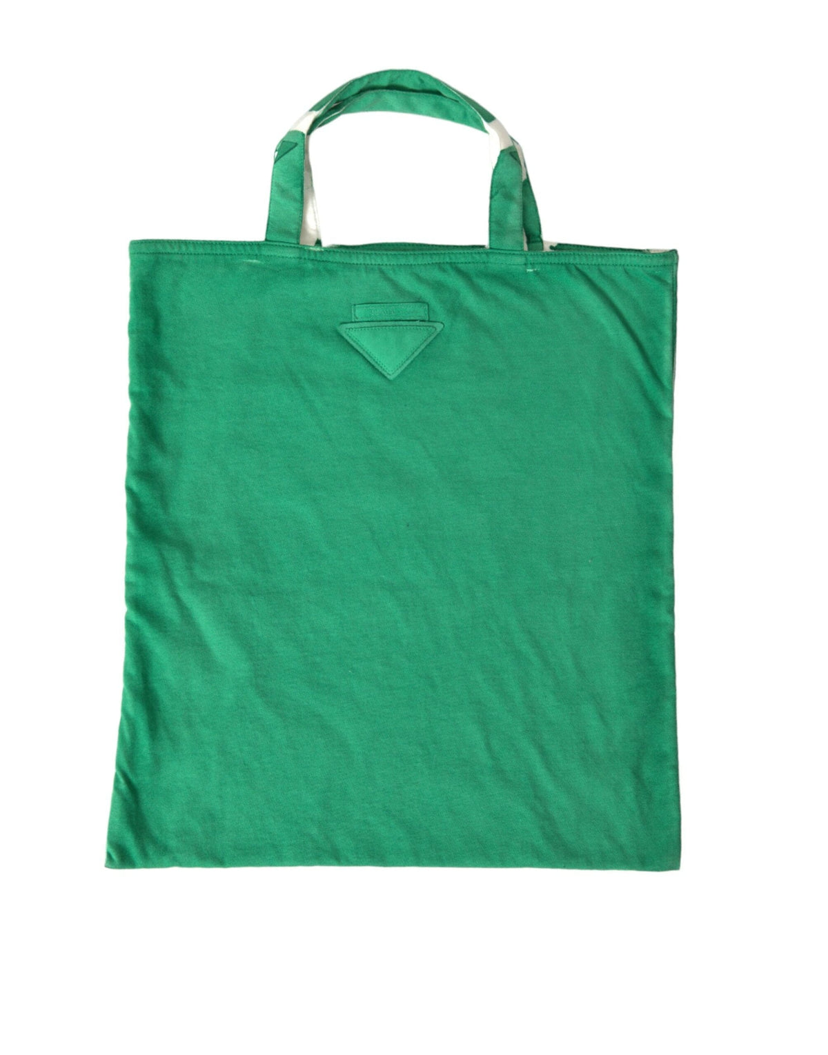 Sac fourre-tout élégant en tissu vert Prada