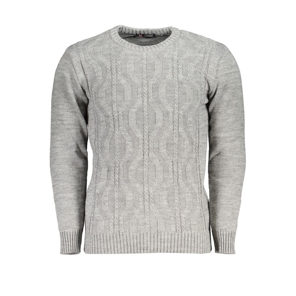 Pull en tissu gris US Grand Polo