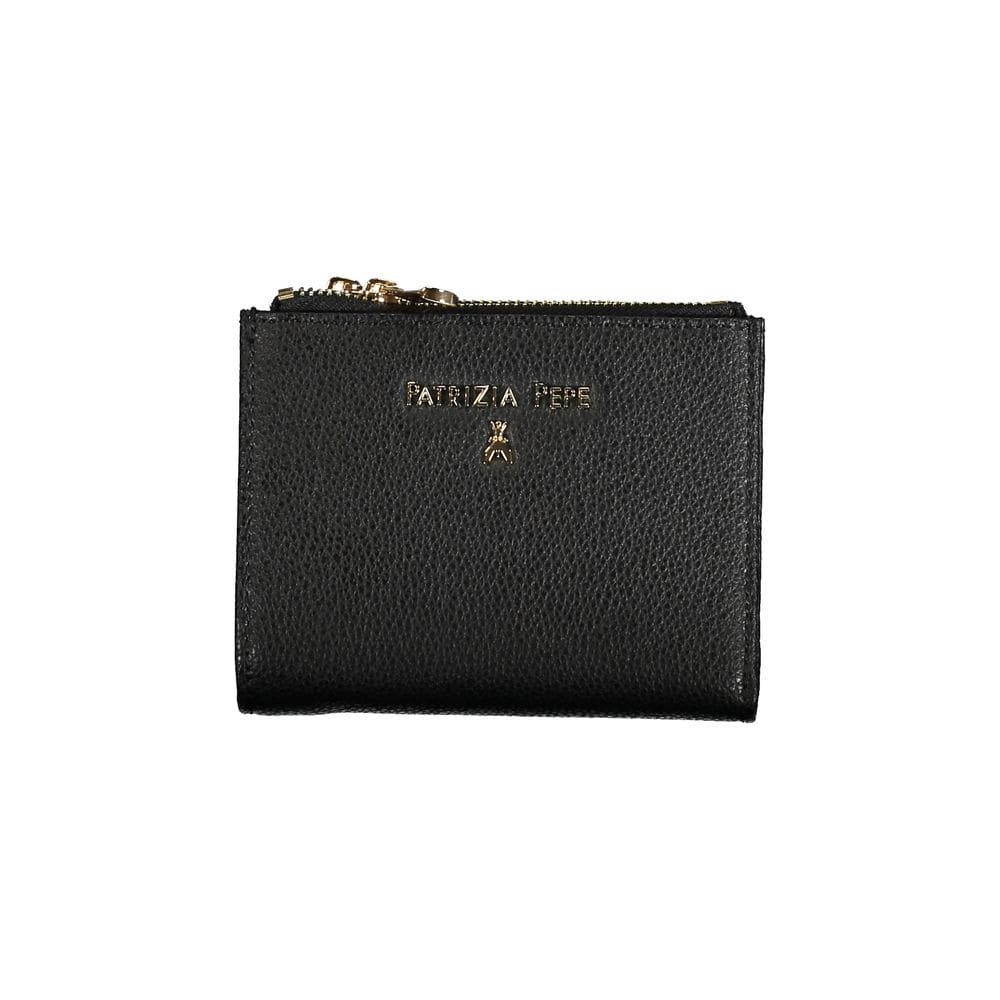 Cartera de piel negra Patrizia Pepe