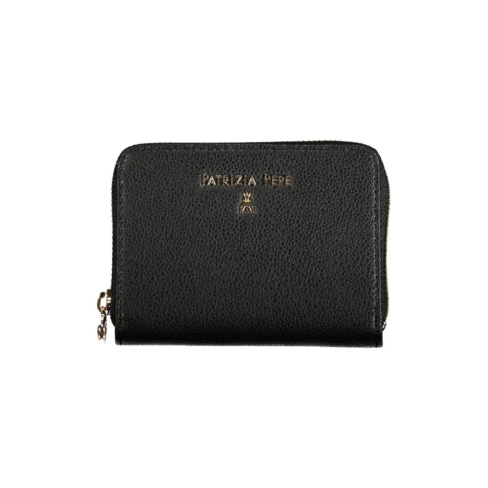 Cartera de piel negra Patrizia Pepe