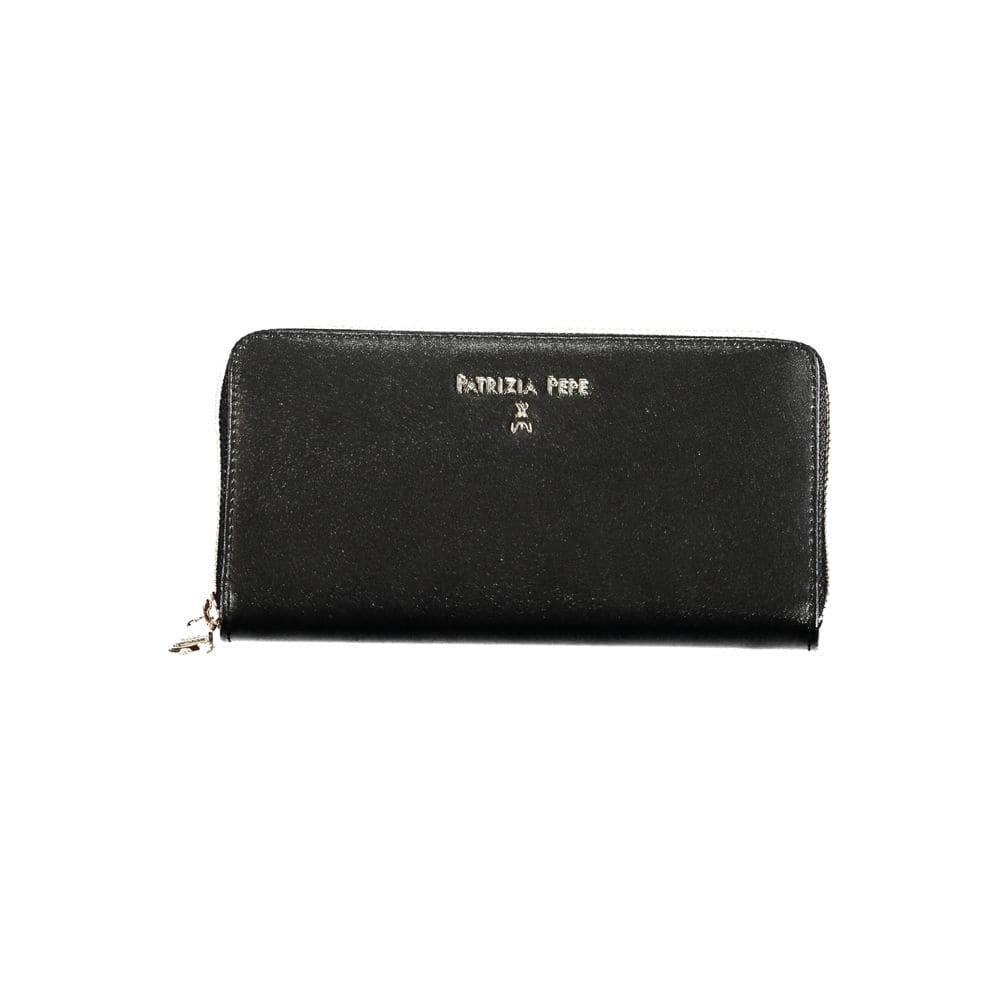 Cartera de piel negra Patrizia Pepe