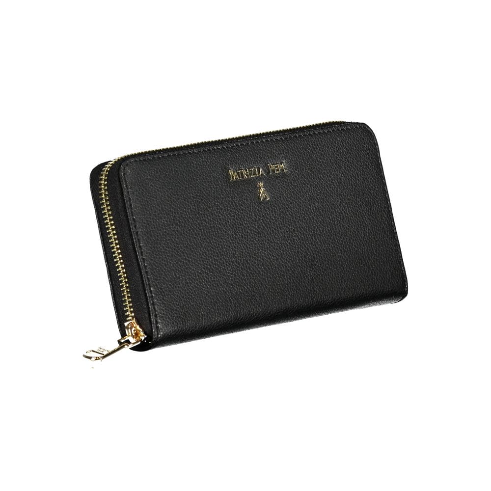 Cartera de piel negra Patrizia Pepe