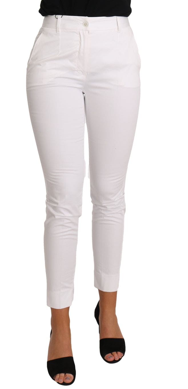 Pantalon slim chic blanc Dolce &amp; Gabbana