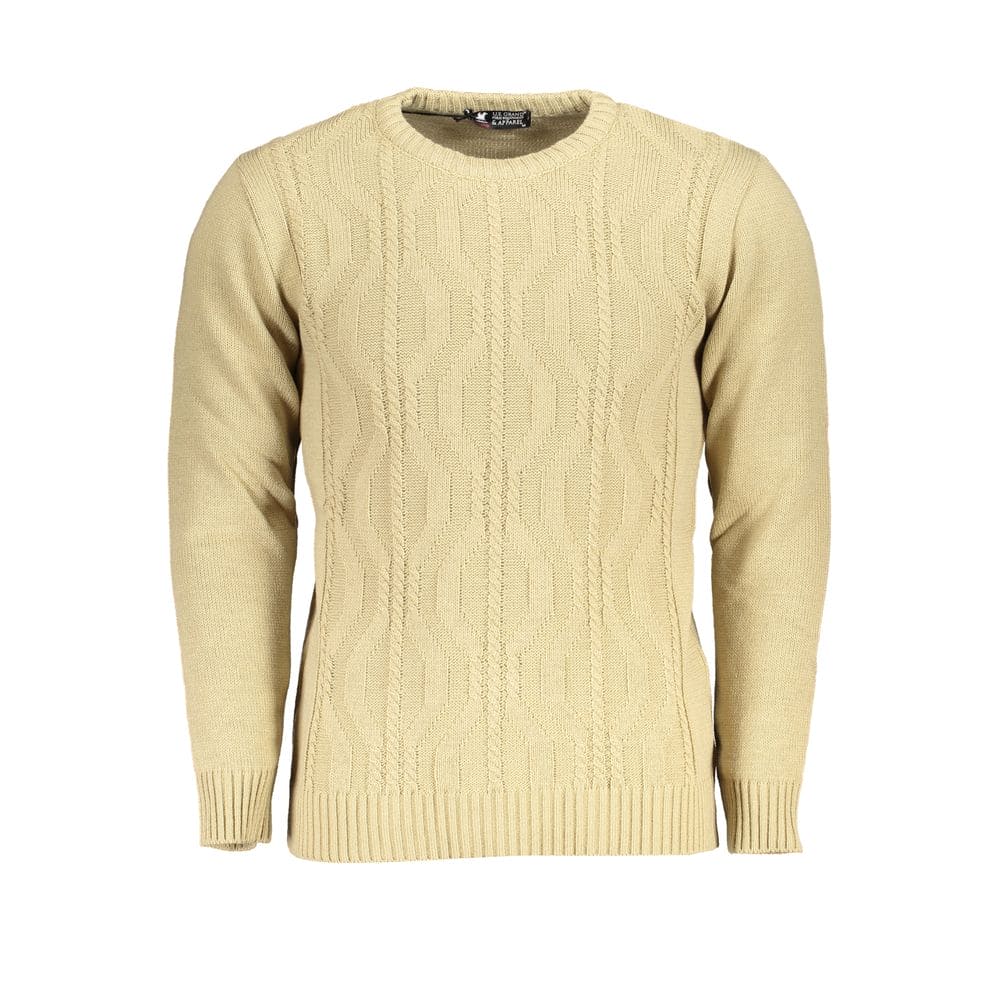 Pull en tissu beige US Grand Polo