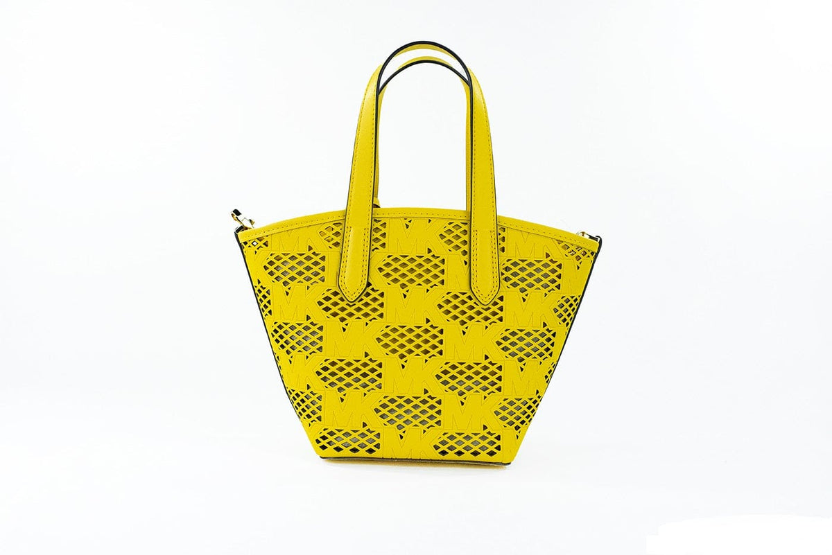 Bolso bandolera con cremallera 2 en 1 de piel Kimber Small Daffodil de Michael Kors