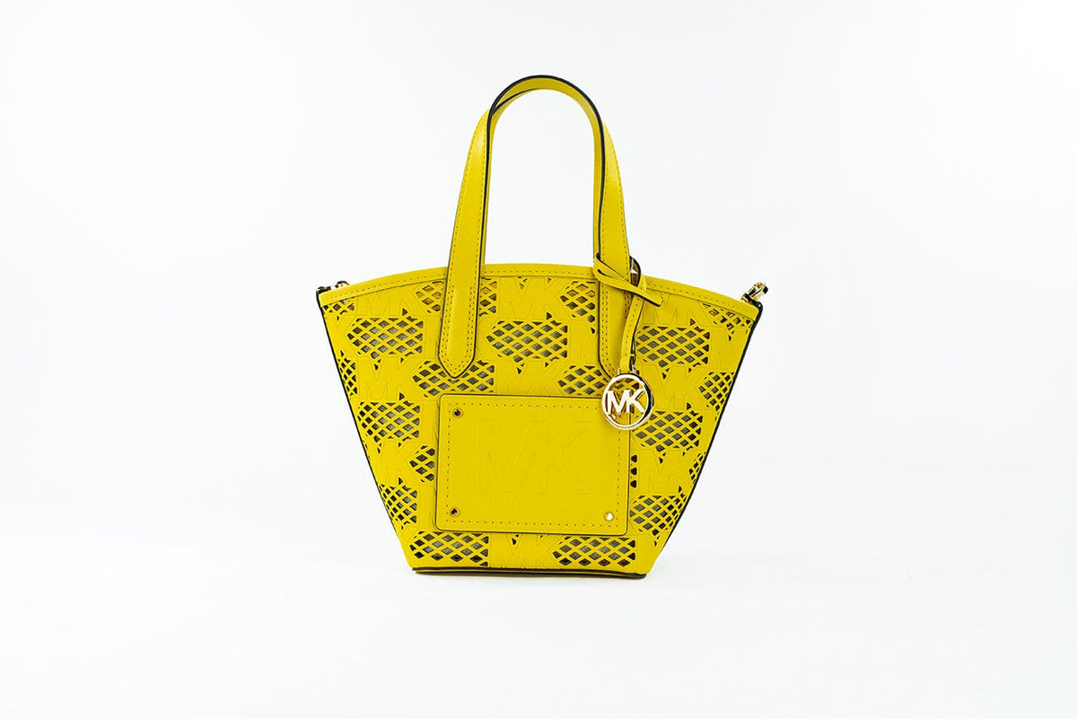 Bolso bandolera con cremallera 2 en 1 de piel Kimber Small Daffodil de Michael Kors