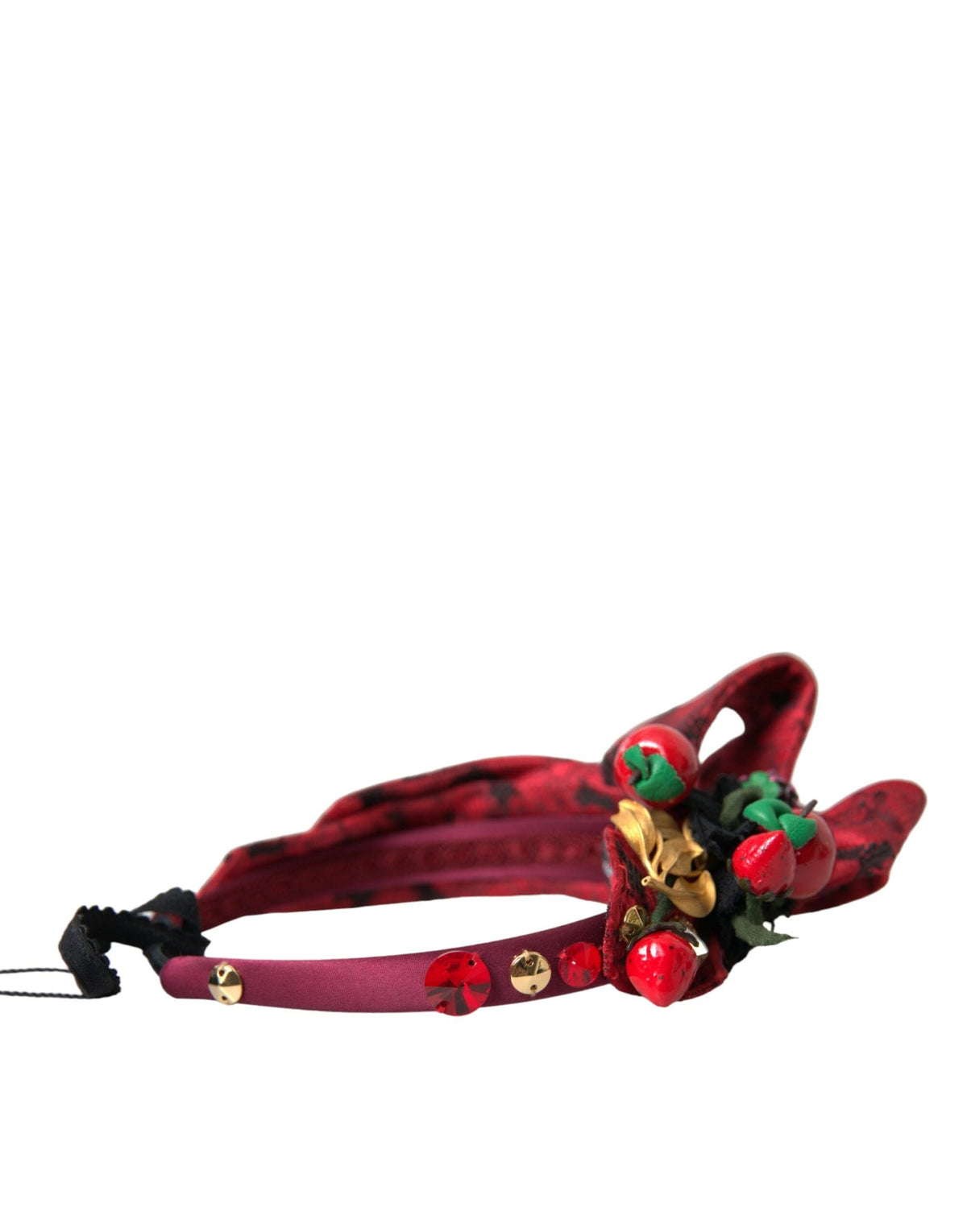 Bandeau-diadème pour femme orné de cerises rouges Dolce &amp; Gabbana