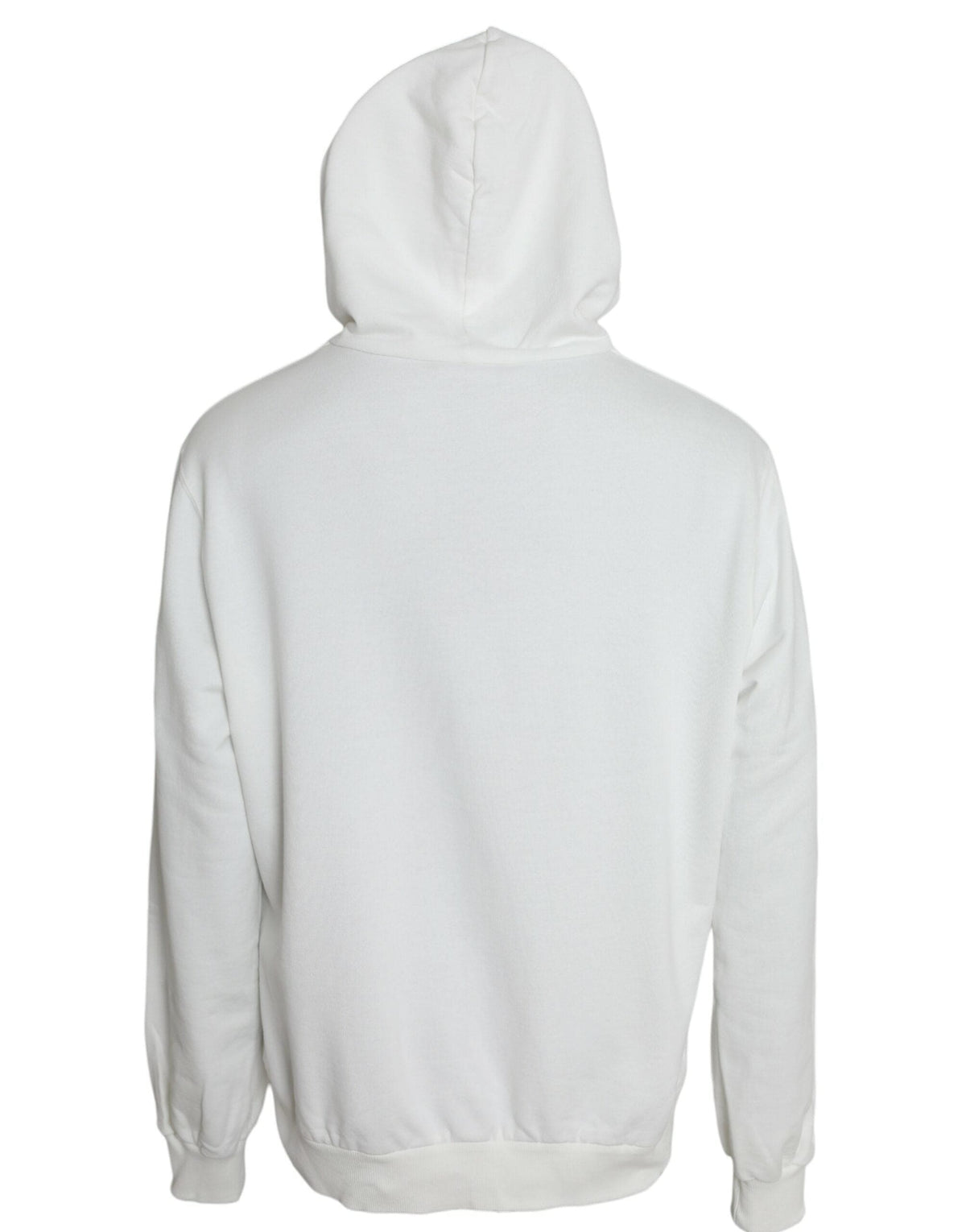 Pull-over à capuche en coton blanc Dolce &amp; Gabbana