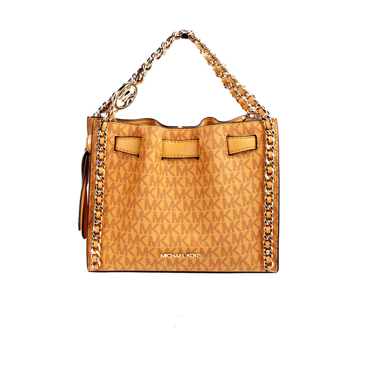 Sac à bandoulière Michael Kors Mina Small avec ceinture et chaîne en PVC Cider Signature