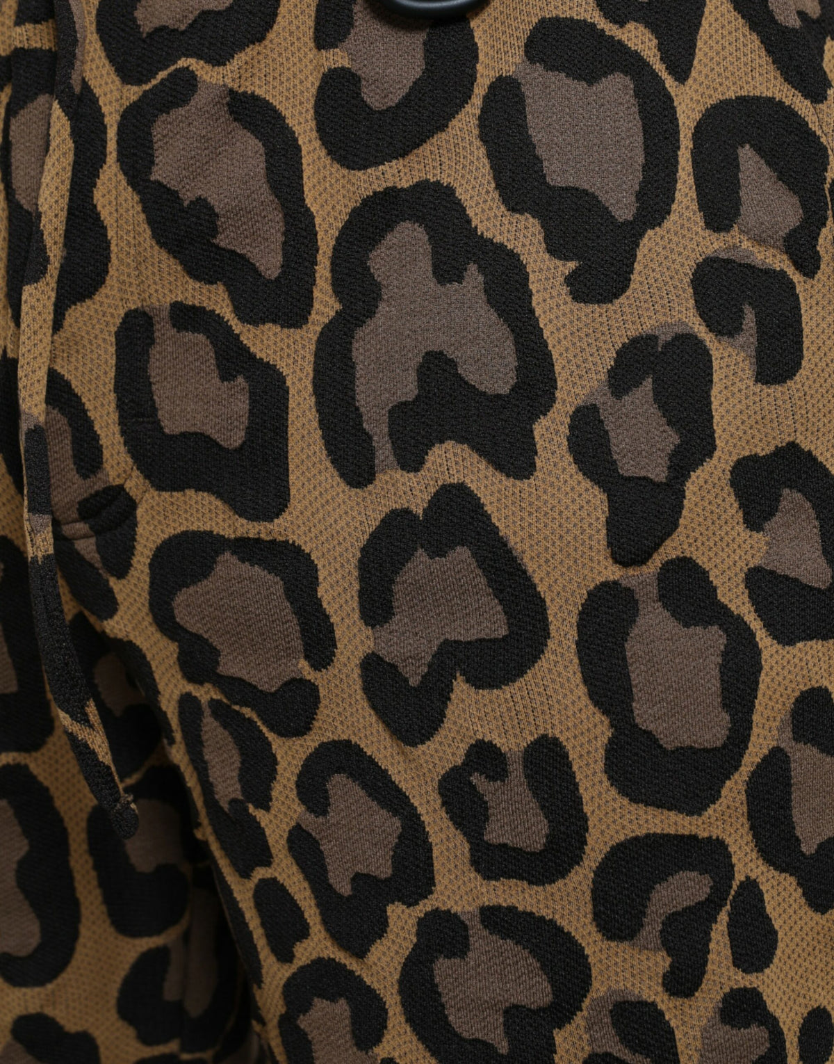 Pantalones jogger de poliéster con estampado de leopardo en marrón de Dolce &amp; Gabbana