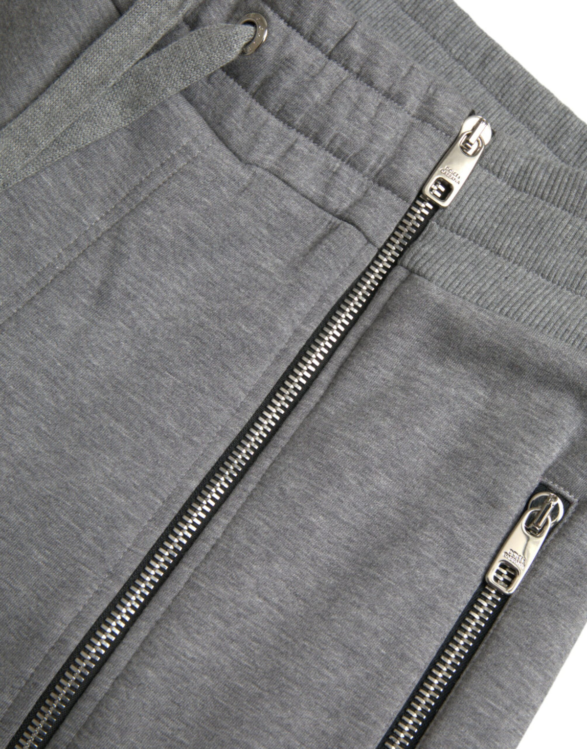 Pantalon de jogging skinny en coton gris Dolce &amp; Gabbana