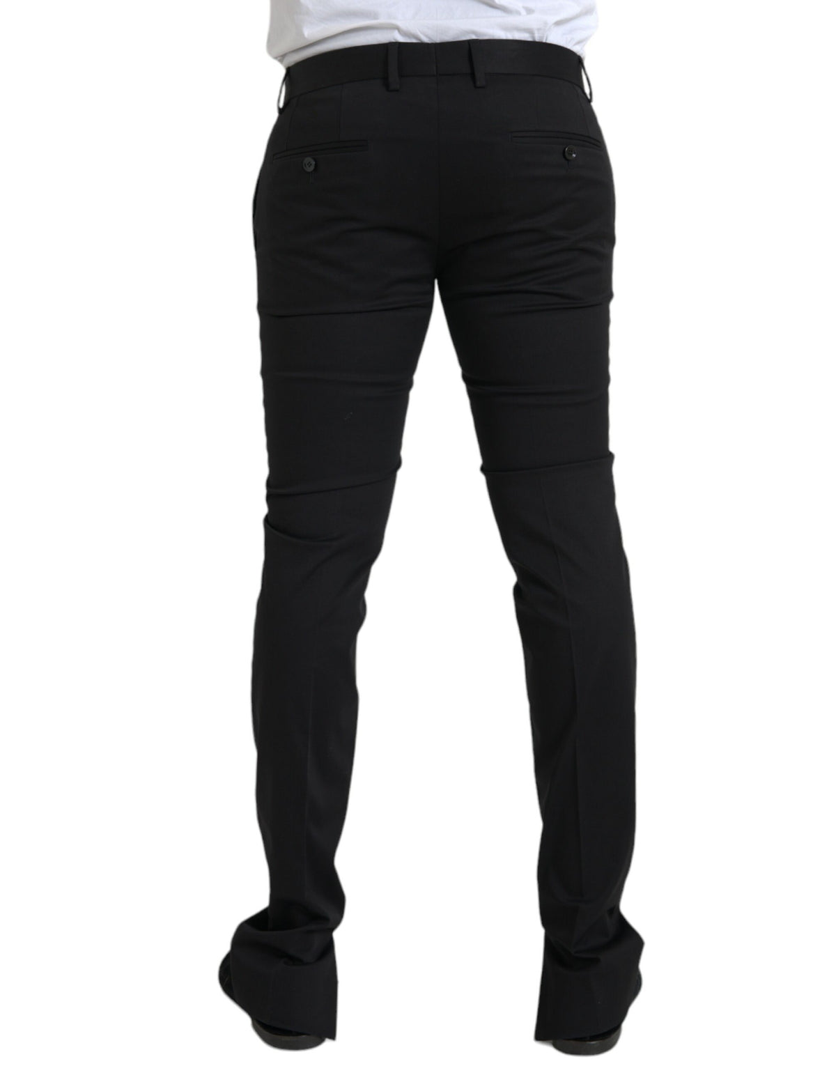 Pantalon skinny en coton stretch noir Dolce &amp; Gabbana