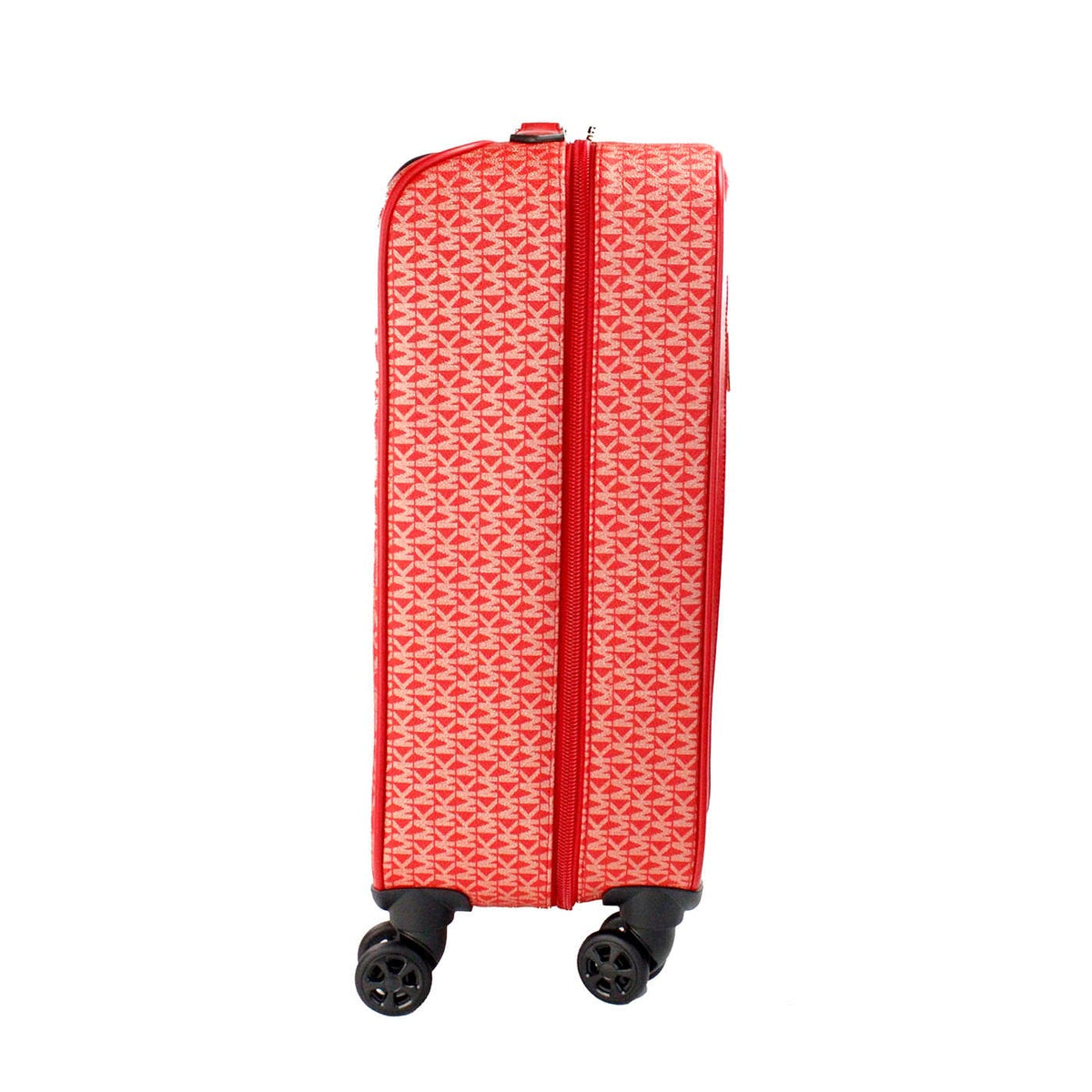 Valise à roulettes Michael Kors Travel Signature rouge de petite taille