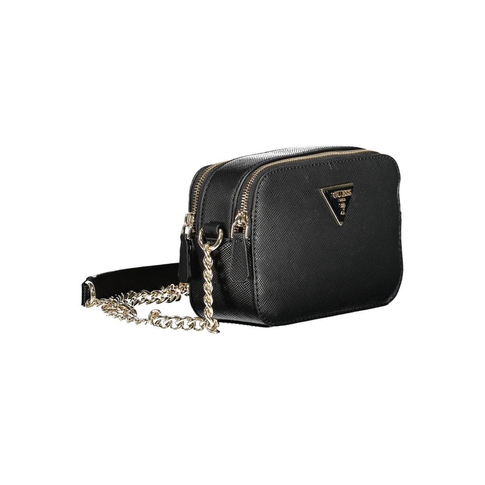 Bolso de mano de polietileno negro Guess Jeans