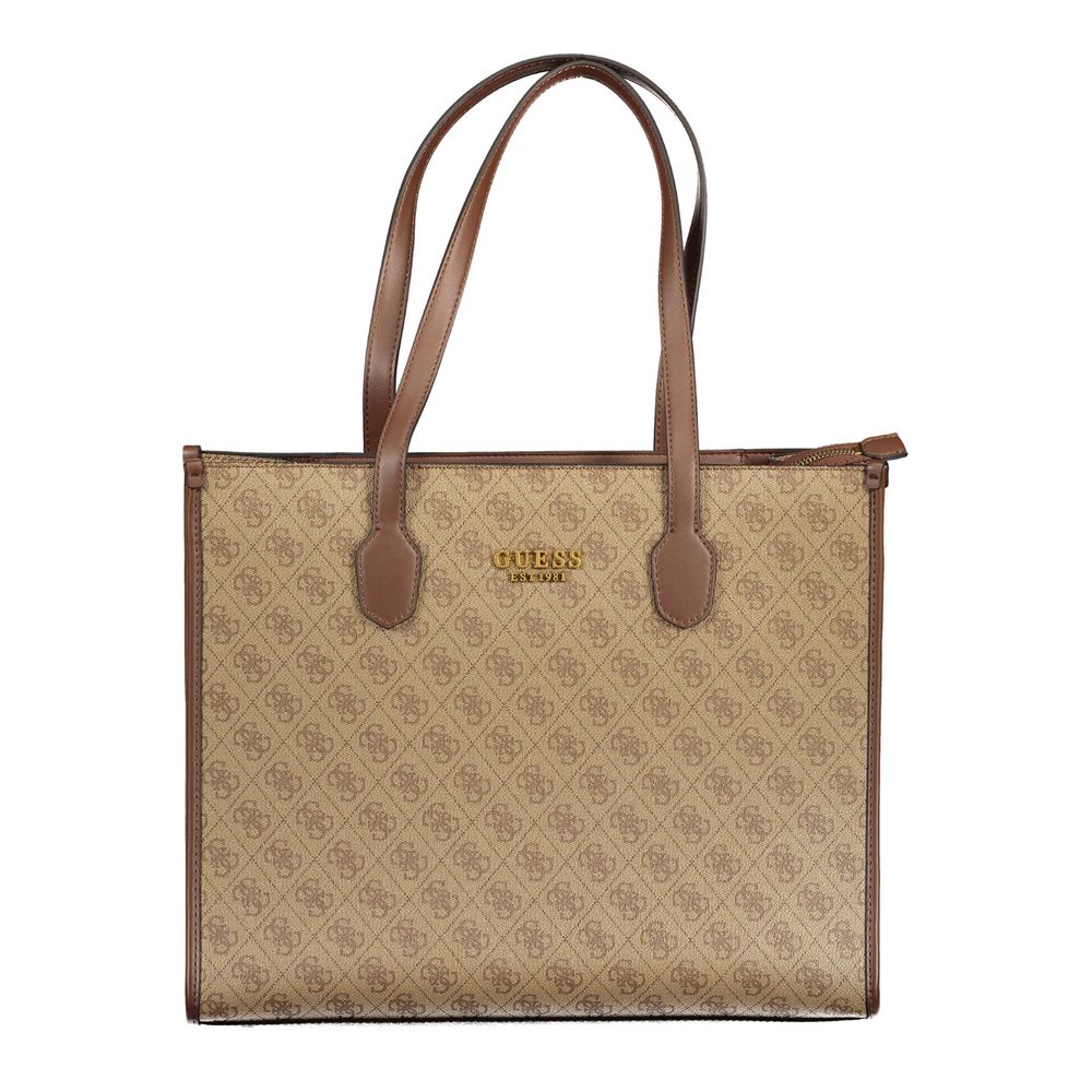 Sac à main Guess Jeans en polyéthylène beige