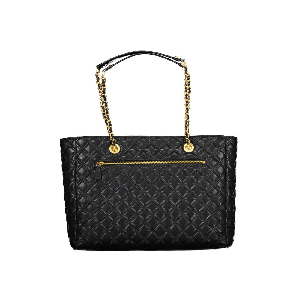 Bolso de mano de polietileno negro Guess Jeans