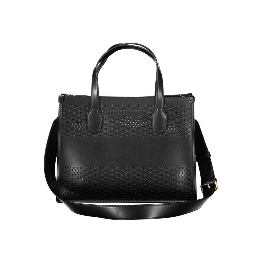 Bolso de mano de polietileno negro Guess Jeans