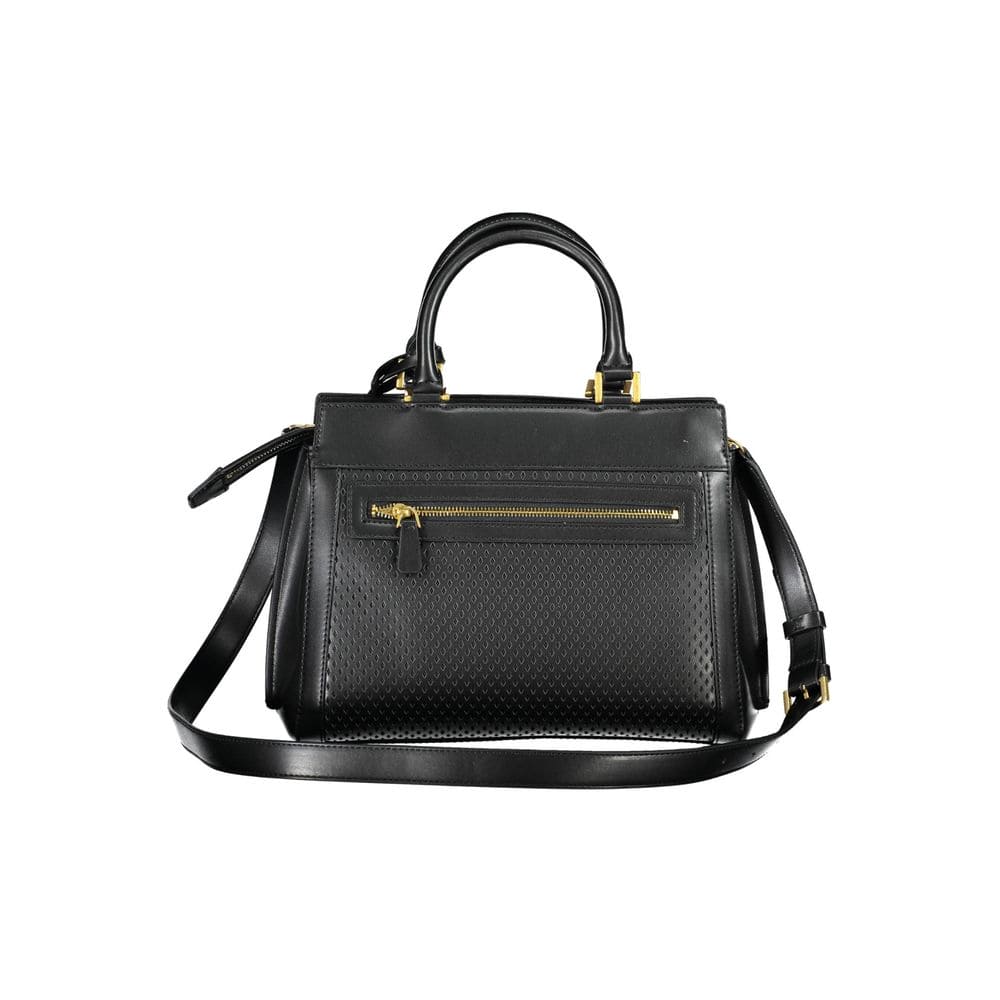 Bolso de mano de polietileno negro Guess Jeans