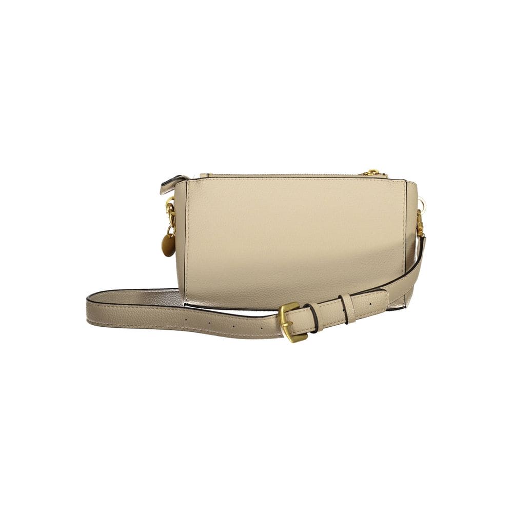 Bolso de mano beige de polietileno Guess Jeans