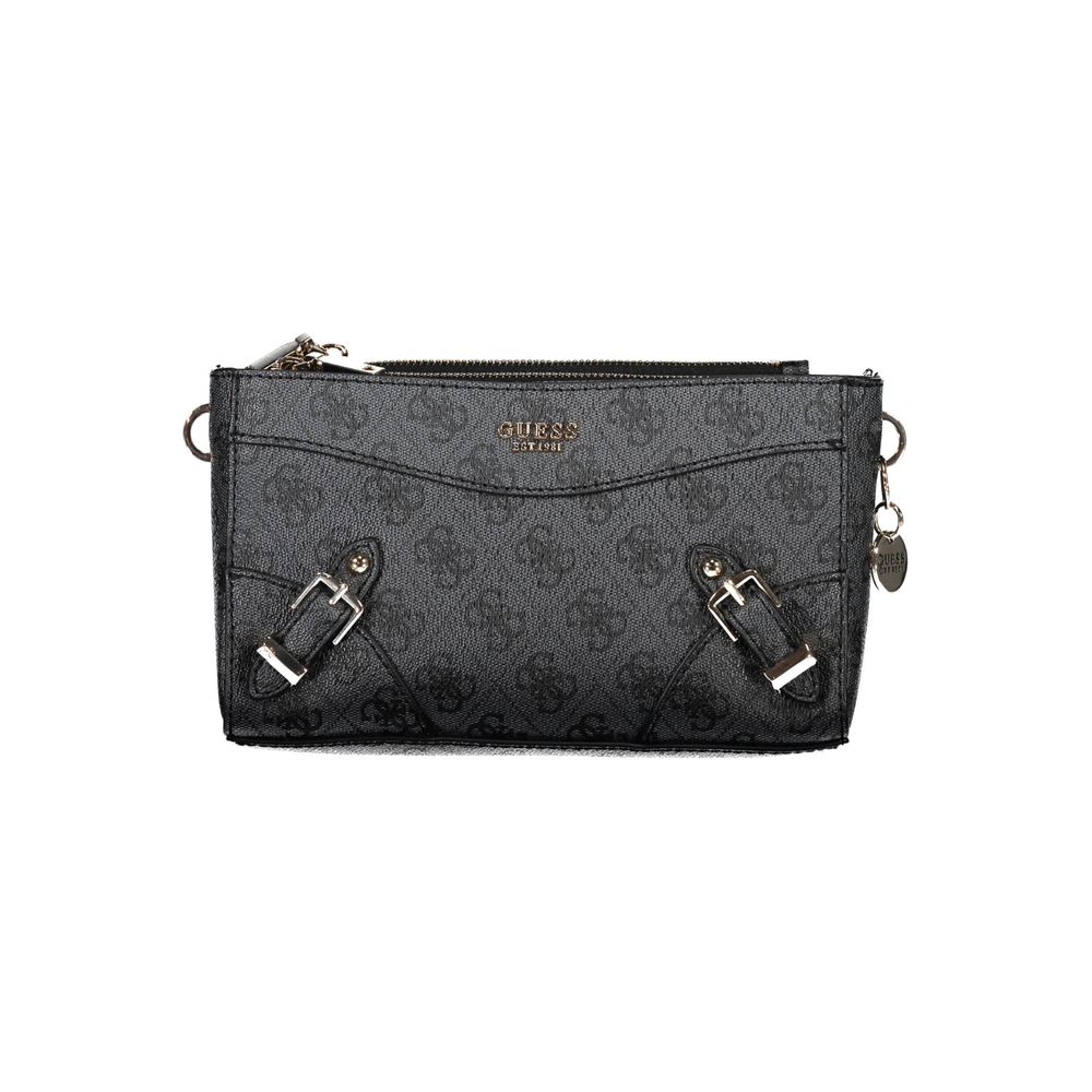 Bolso de mano de polietileno negro Guess Jeans