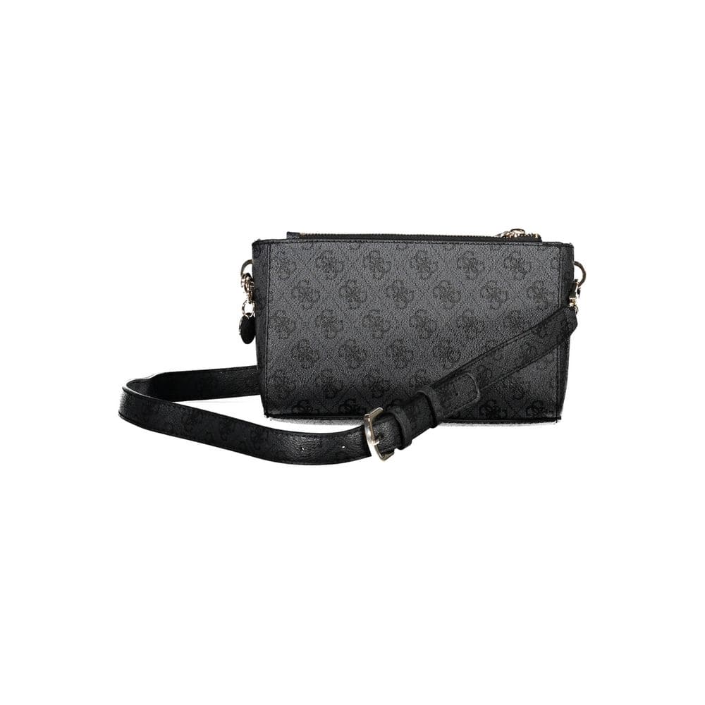 Bolso de mano de polietileno negro Guess Jeans