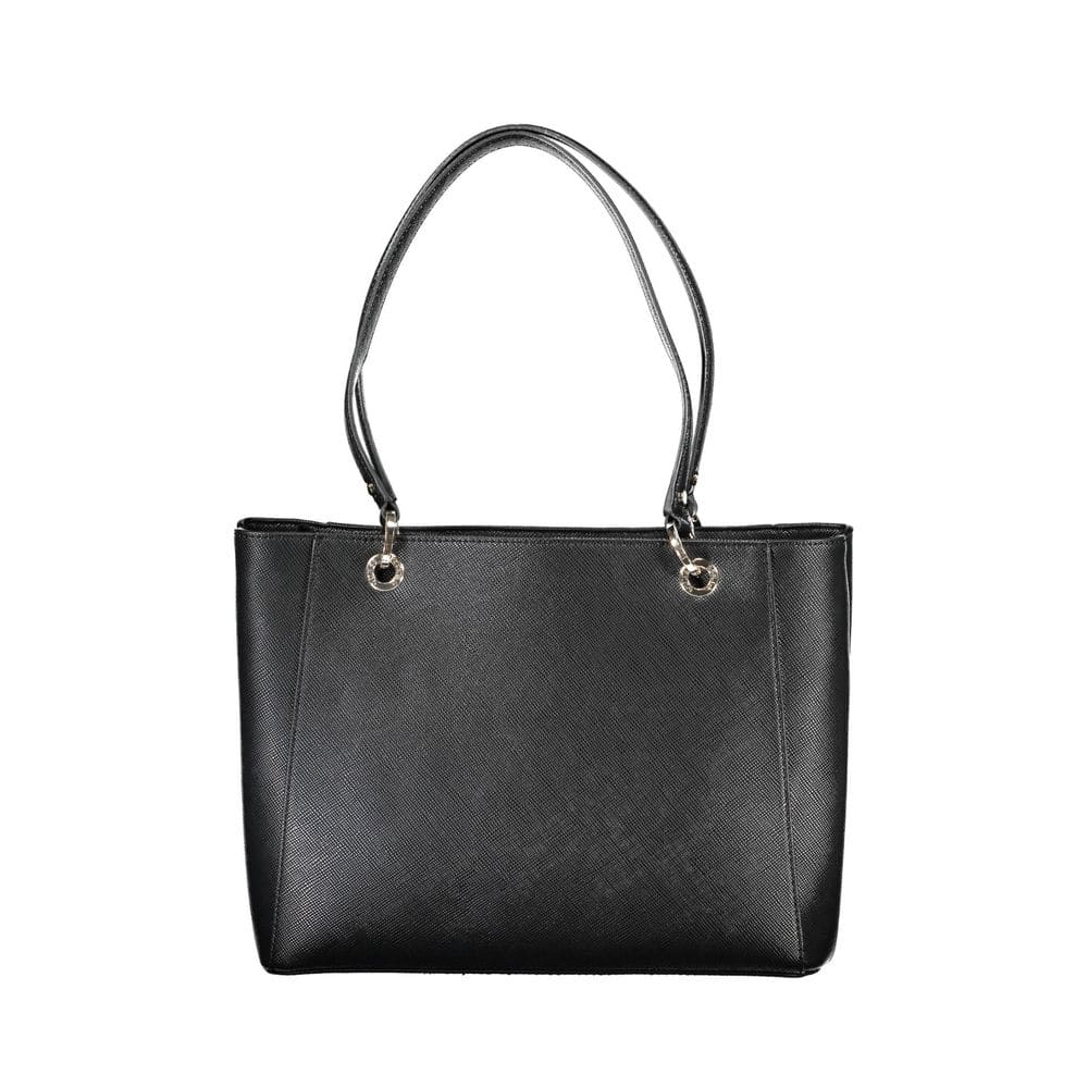 Bolso de mano de polietileno negro Guess Jeans