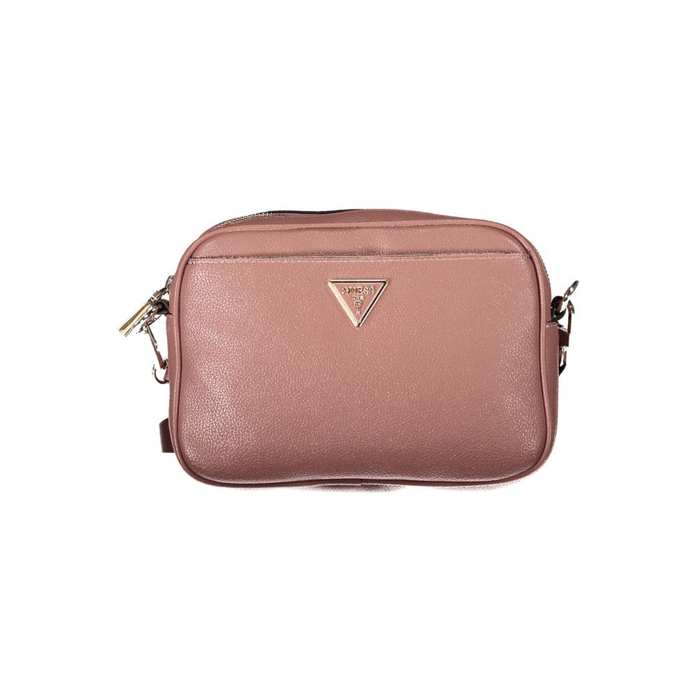 Bolso de mano de polietileno rosa Guess Jeans