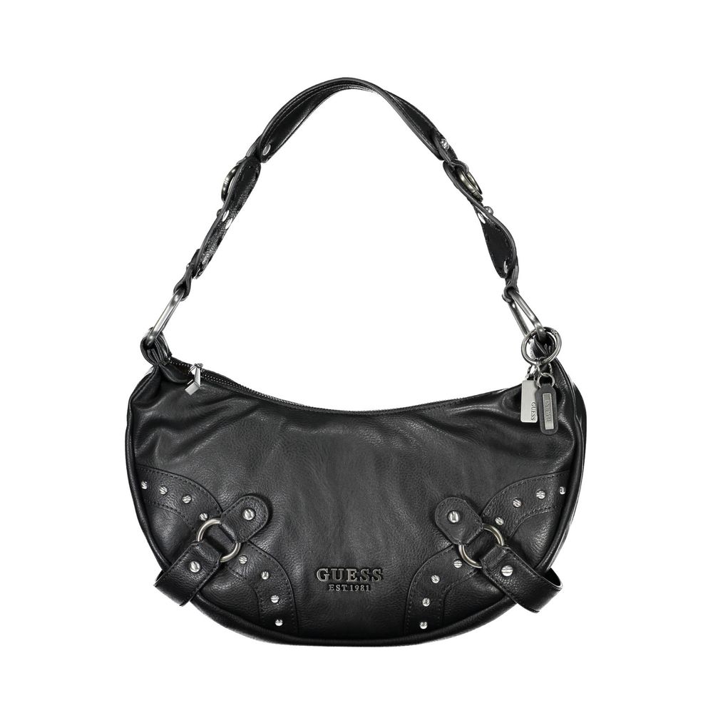 Bolso de mano de polietileno negro Guess Jeans