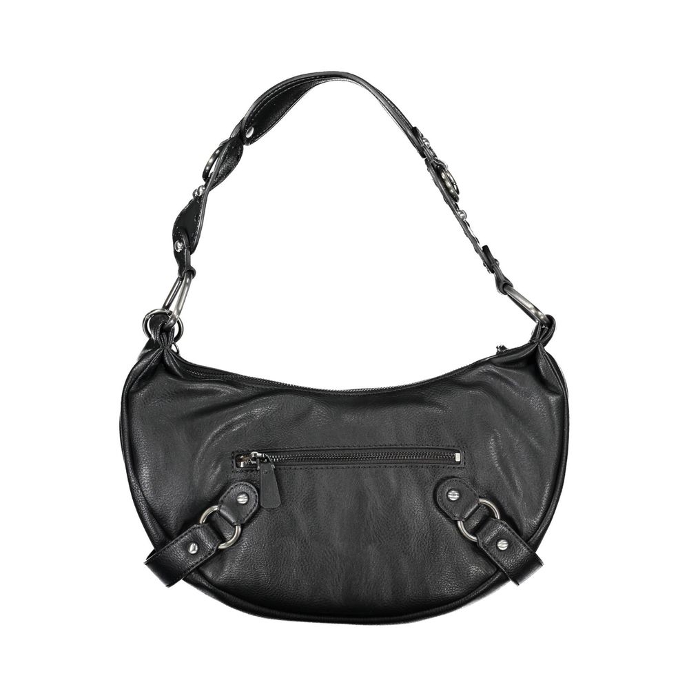 Bolso de mano de polietileno negro Guess Jeans