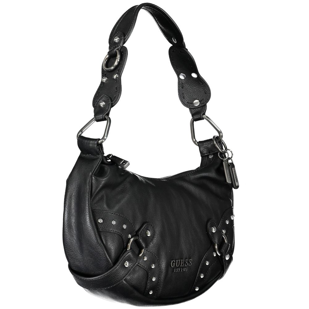 Bolso de mano de polietileno negro Guess Jeans