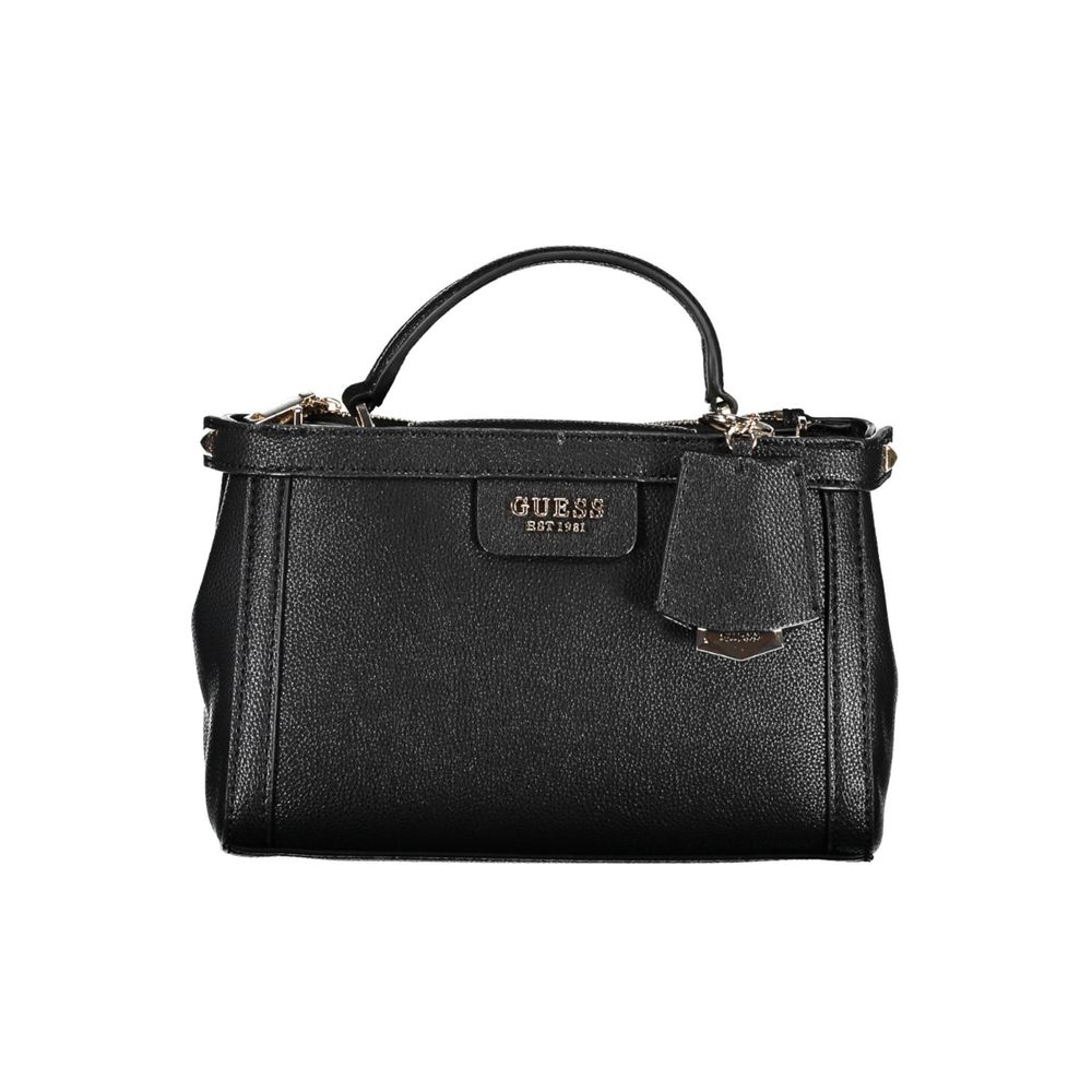 Bolso de mano de polietileno negro Guess Jeans