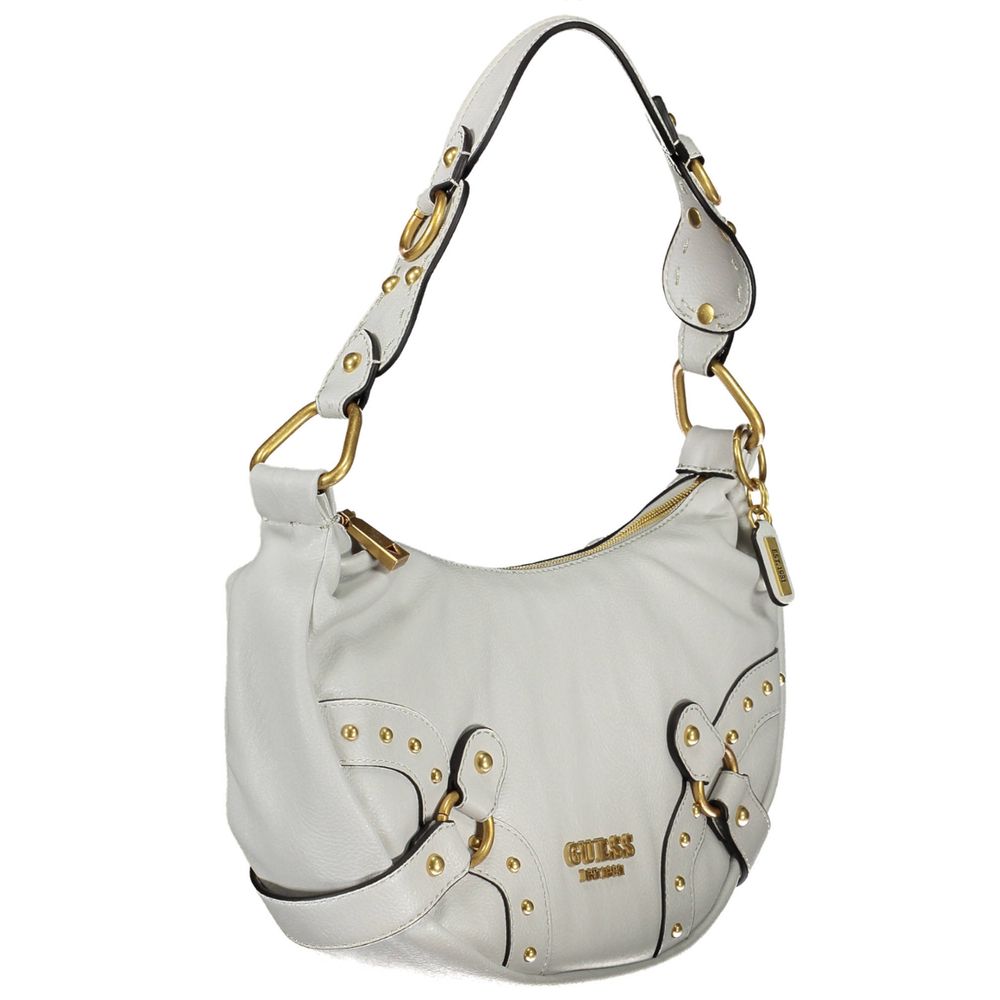 Bolso de mano de polietileno gris Guess Jeans